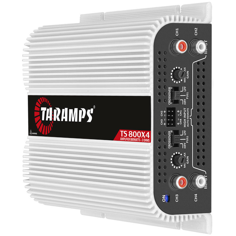 Taramps TS 800x4 4 Channels 800 watts RMS Car Audio Amplifier 2 Ohms ...