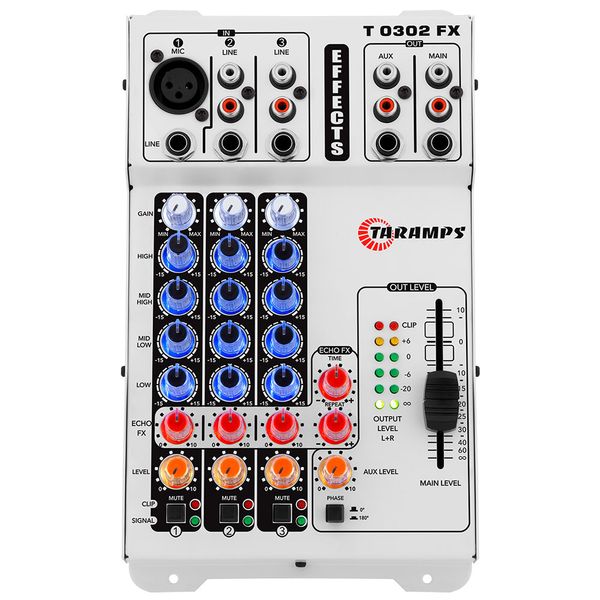 TPアブシンス2 Audio Mixer T0302 FX | Taramps Store - Taramps Store