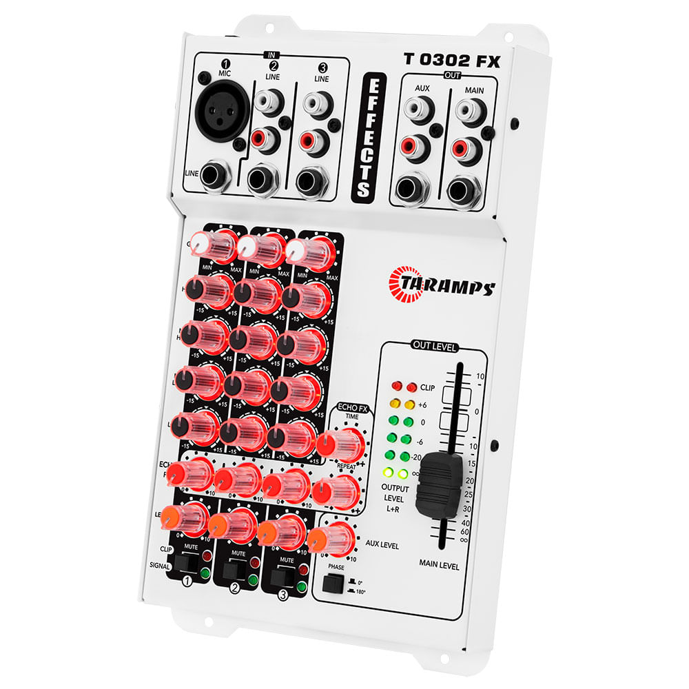 Audio Mixer T0302 FX | Taramps Store - Taramps Store