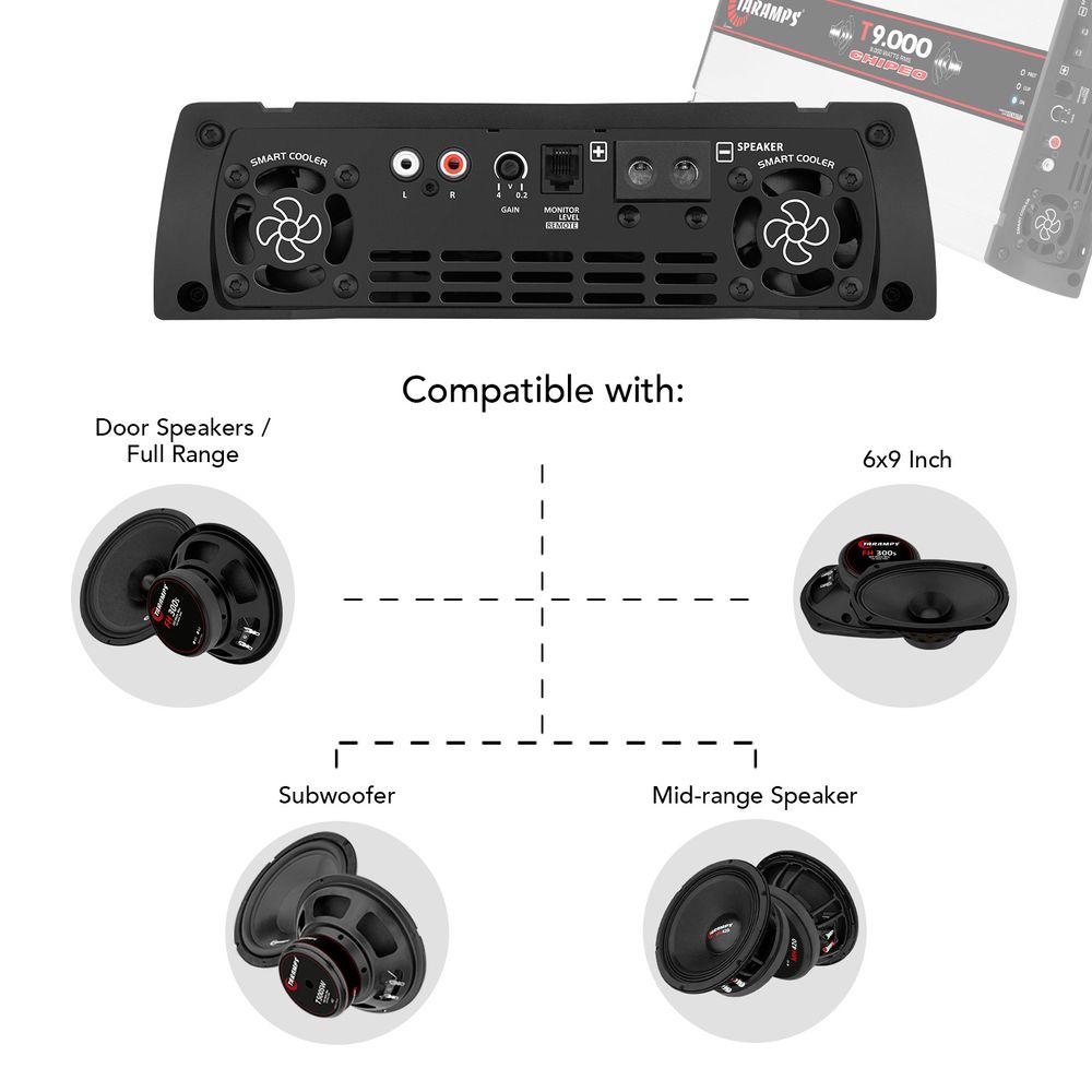 T9.0000 CHIPEO Amplifier Free Shipping Worldwide | Taramps