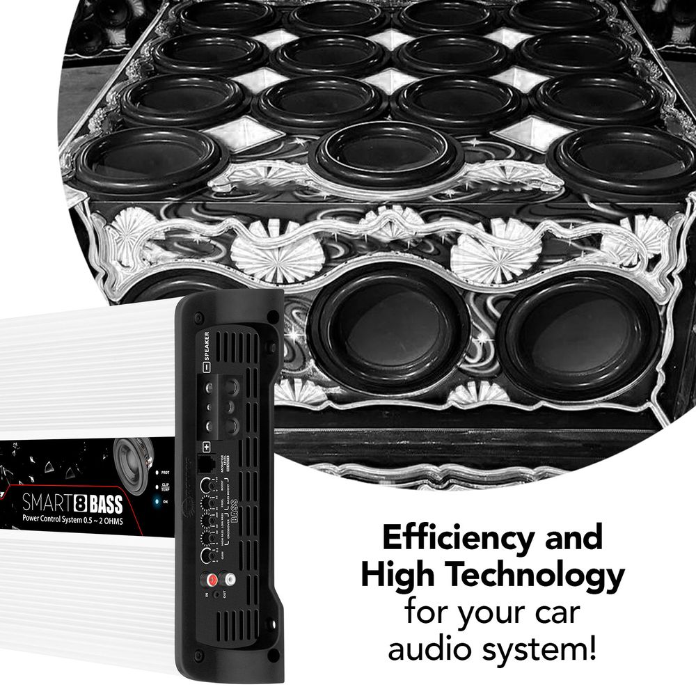SMART8 BASS 8000 Car Audio Amplifier Worldwide Free Shipping