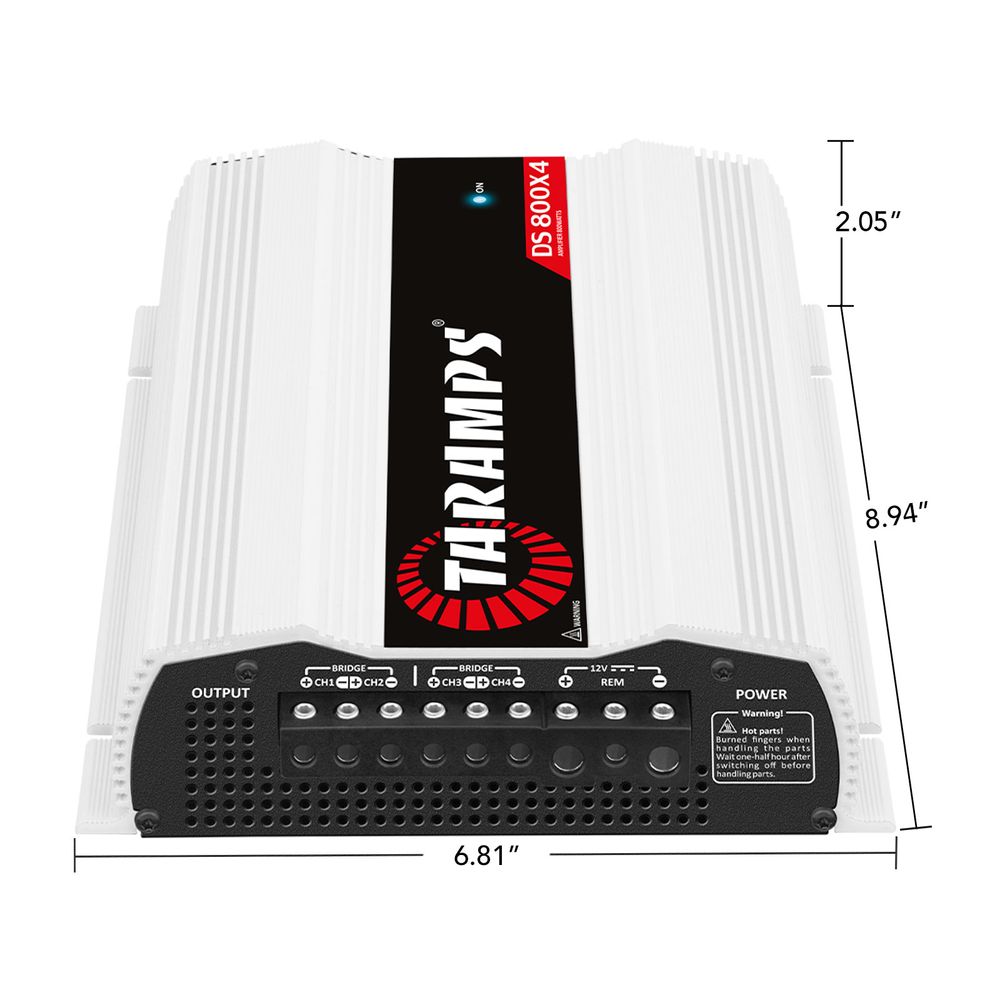 最先端 DS 800x4 Amplifier Free Shipping Worldwide | Taramps Store Car Audio