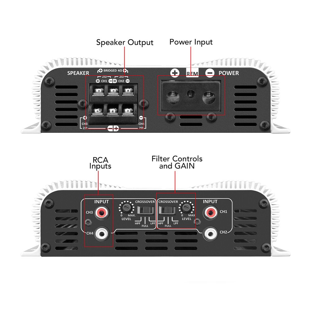 Taramps TS-400x4 400w RMS 4 Canali Auto Amplificatore - Foto 7
