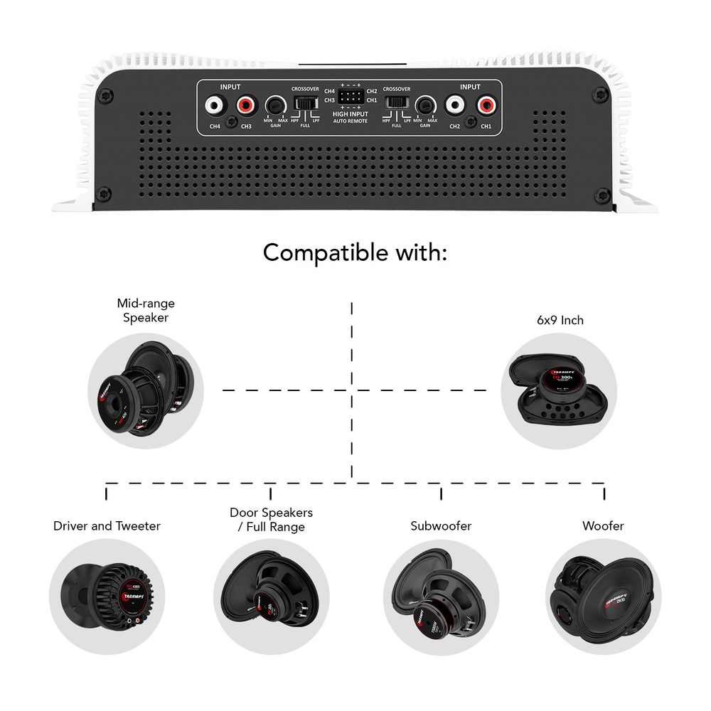DS 4000x4 Amplifier Free Shipping Worldwide | Taramps Store