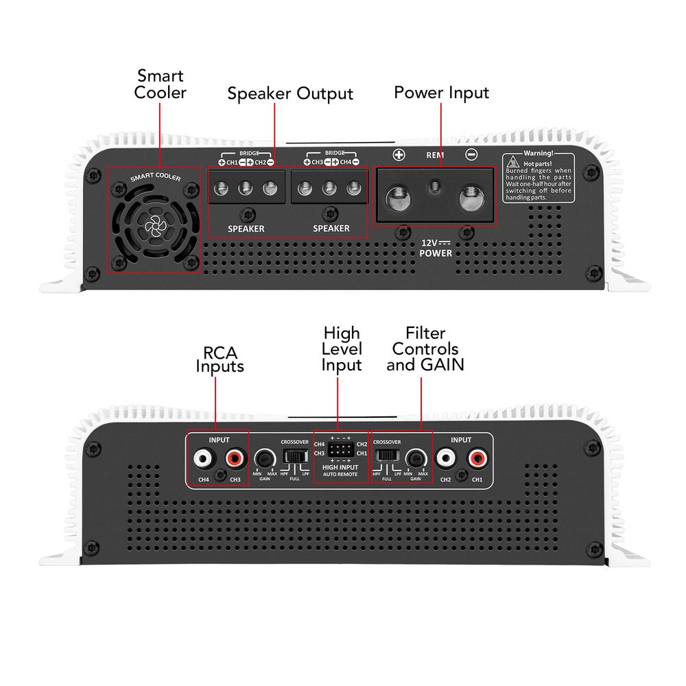 DS 4000x4 Amplifier Free Shipping Worldwide | Taramps Store