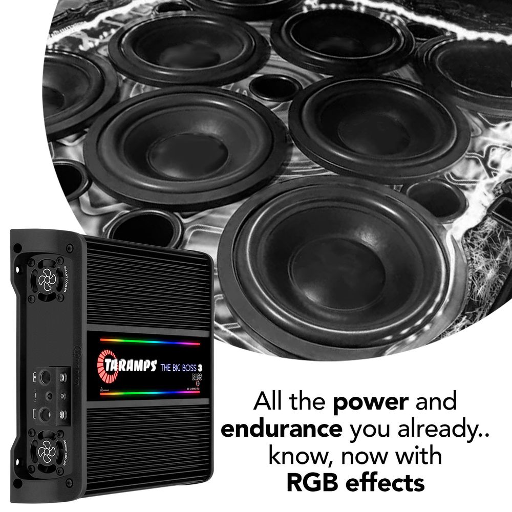 TARAMPS THE BIG BOSS 3 モノアンプ　サブウーファー用　外向 TARAMPS THE BIG BOSS 3 モノアンプ サブウーファー用 外向 THE BIG