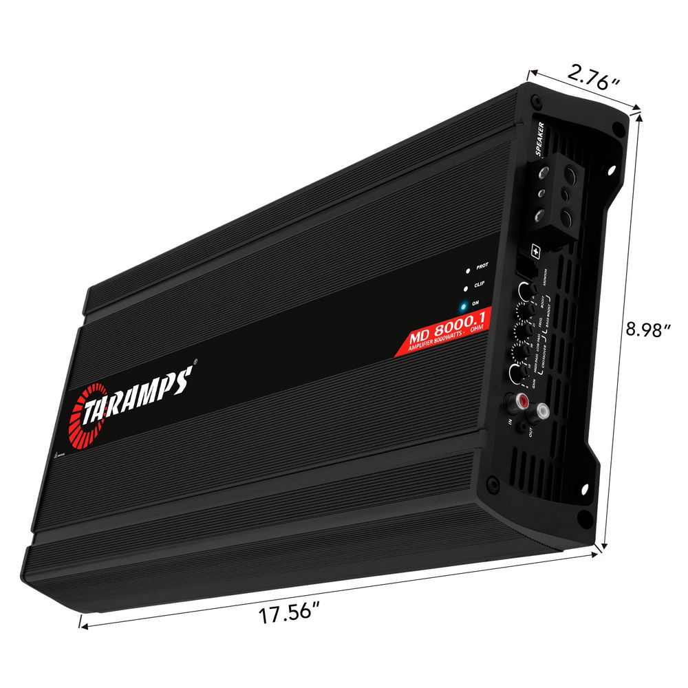 Amazon.com: Taramps Bass 8k 1 Ohm Monoblock Amplifier 8000