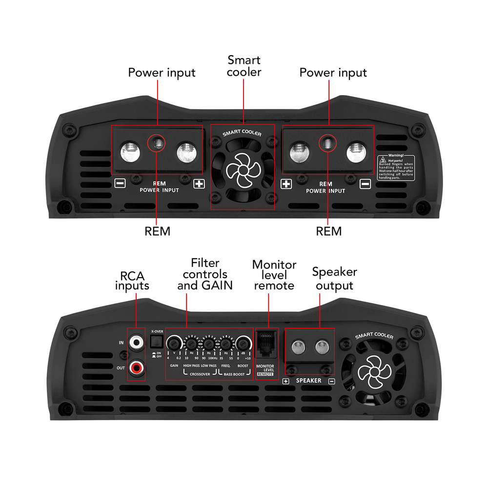 Taramps MD 4000.1 1 Ohm Car Audio Amplifier - Taramps Store