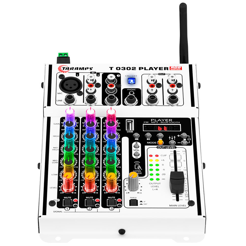 Taramps Audio Mixer T0302 Player Multicolor - Taramps Store