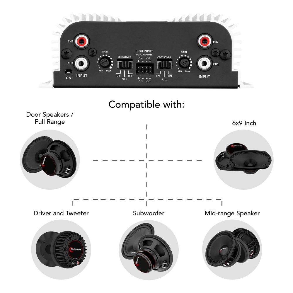 TS 400x4 Amplifier Free Shipping Worldwide | Taramps Store
